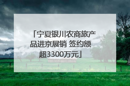 宁夏银川农商旅产品进京展销 签约额超3300万元