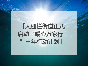 大栅栏街道正式启动“暖心万家行”三年行动计划