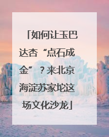 如何让玉巴达杏“点石成金”？来北京海淀苏家坨这场文化沙龙