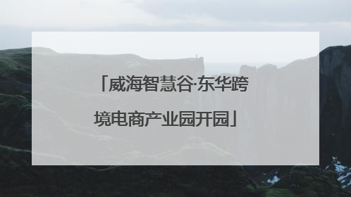 威海智慧谷·东华跨境电商产业园开园