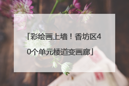 彩绘画上墙！香坊区40个单元楼道变画廊