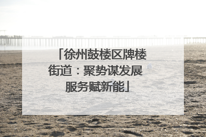 徐州鼓楼区牌楼街道：聚势谋发展 服务赋新能