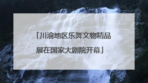 川渝地区乐舞文物精品展在国家大剧院开幕