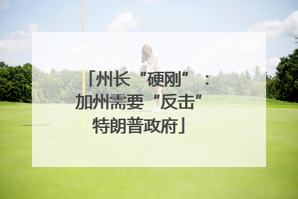州长“硬刚”：加州需要“反击”特朗普政府