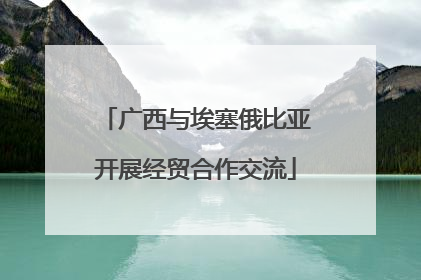 广西与埃塞俄比亚开展经贸合作交流