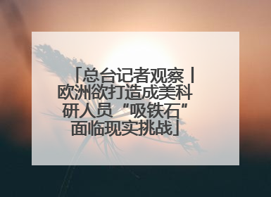 总台记者观察丨欧洲欲打造成美科研人员“吸铁石”面临现实挑战