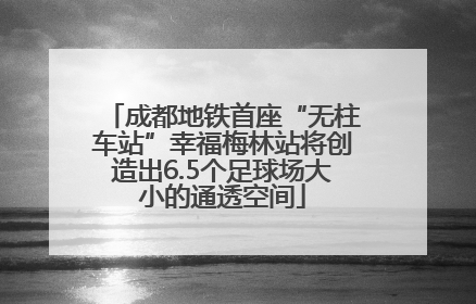 成都地铁首座“无柱车站”幸福梅林站将创造出6.5个足球场大小的通透空间