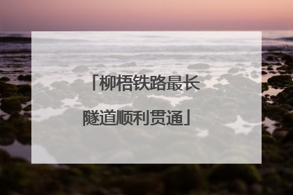 柳梧铁路最长隧道顺利贯通