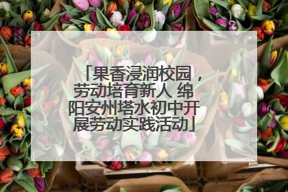 果香浸润校园，劳动培育新人 绵阳安州塔水初中开展劳动实践活动