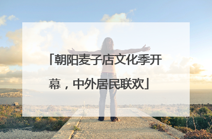朝阳麦子店文化季开幕，中外居民联欢