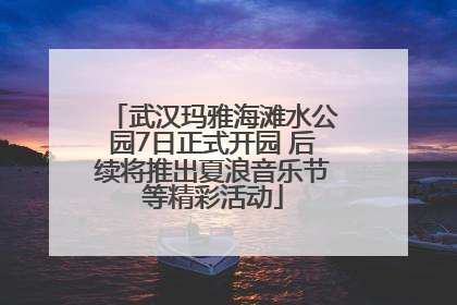 武汉玛雅海滩水公园7日正式开园 后续将推出夏浪音乐节等精彩活动