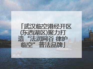 武汉临空港经开区(东西湖区)聚力打造“法润网谷 律护临空”普法品牌