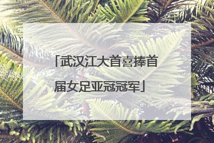 武汉江大首喜捧首届女足亚冠冠军
