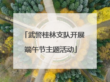 武警桂林支队开展端午节主题活动