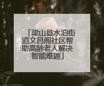 梁山县水泊街道文昌阁社区帮助高龄老人解决智能难题