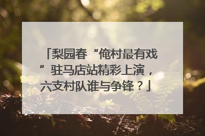 梨园春“俺村最有戏”驻马店站精彩上演，六支村队谁与争锋？