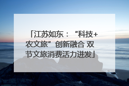 江苏如东：“科技+农文旅”创新融合 双节文旅消费活力迸发