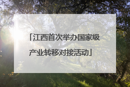 江西首次举办国家级产业转移对接活动