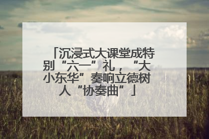 沉浸式大课堂成特别“六一”礼，“大小东华”奏响立德树人“协奏曲”