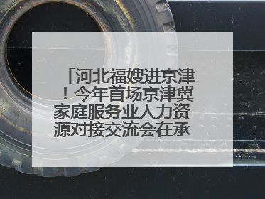 河北福嫂进京津！今年首场京津冀家庭服务业人力资源对接交流会在承德举办