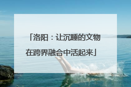 洛阳：让沉睡的文物在跨界融合中活起来