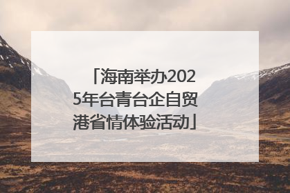 海南举办2025年台青台企自贸港省情体验活动