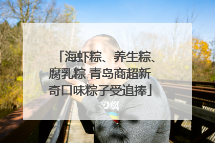 海虾粽、养生粽、腐乳粽 青岛商超新奇口味粽子受追捧