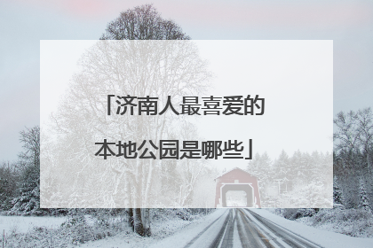 济南人最喜爱的本地公园是哪些