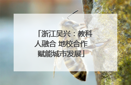 浙江吴兴：教科人融合 地校合作赋能城市发展