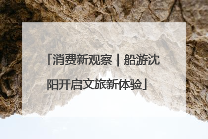 消费新观察｜船游沈阳开启文旅新体验