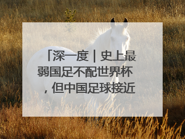 深一度｜史上最弱国足不配世界杯，但中国足球接近触底反弹