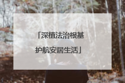 深植法治根基 护航安居生活