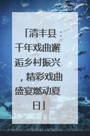 清丰县：千年戏曲邂逅乡村振兴，精彩戏曲盛宴燃动夏日