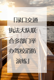 渌口交通执法大队联合多部门举办驾校消防演练