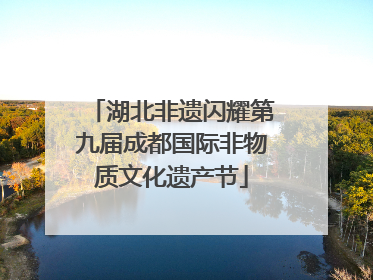 湖北非遗闪耀第九届成都国际非物质文化遗产节