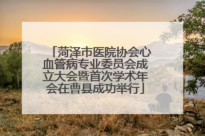 菏泽市医院协会心血管病专业委员会成立大会暨首次学术年会在曹县成功举行
