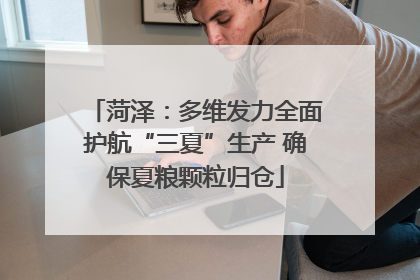 菏泽：多维发力全面护航“三夏”生产 确保夏粮颗粒归仓