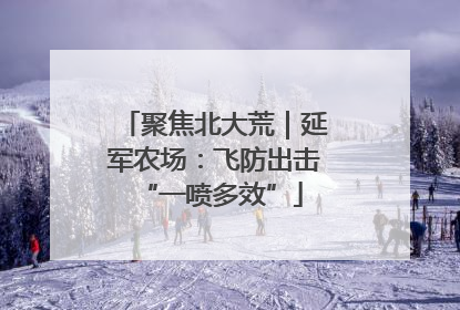 聚焦北大荒｜延军农场：飞防出击 “一喷多效”