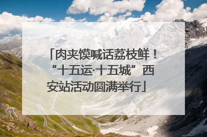 肉夹馍喊话荔枝鲜！“十五运·十五城”西安站活动圆满举行