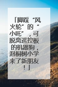 脚踩“风火轮”的“小吒”，可脱离遥控板的机器狗，泡桐树小学来了新朋友！