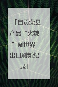 自贡荣县产品“火辣”闯世界 出口刷新纪录
