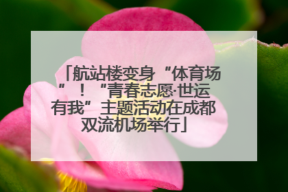 航站楼变身“体育场”！“青春志愿·世运有我”主题活动在成都双流机场举行