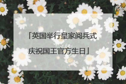 英国举行皇家阅兵式庆祝国王官方生日