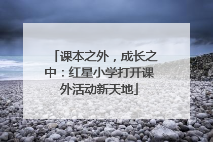 课本之外，成长之中：红星小学打开课外活动新天地