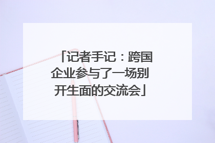 记者手记：跨国企业参与了一场别开生面的交流会