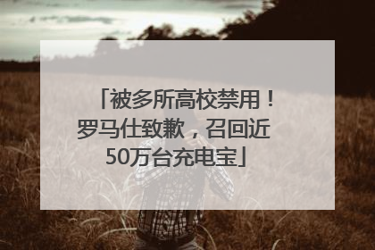 被多所高校禁用！罗马仕致歉，召回近50万台充电宝