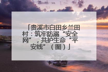 贵溪市白田乡兰田村：筑牢防溺“安全网”，共护生命“平安线”（图）