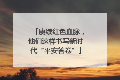 赓续红色血脉，他们这样书写新时代“平安答卷”