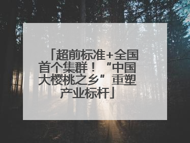 超前标准+全国首个集群！“中国大樱桃之乡”重塑产业标杆