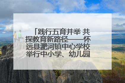 践行五育并举 共探教育新路径——怀远县淝河镇中心学校举行中小学、幼儿园班主任论坛活动